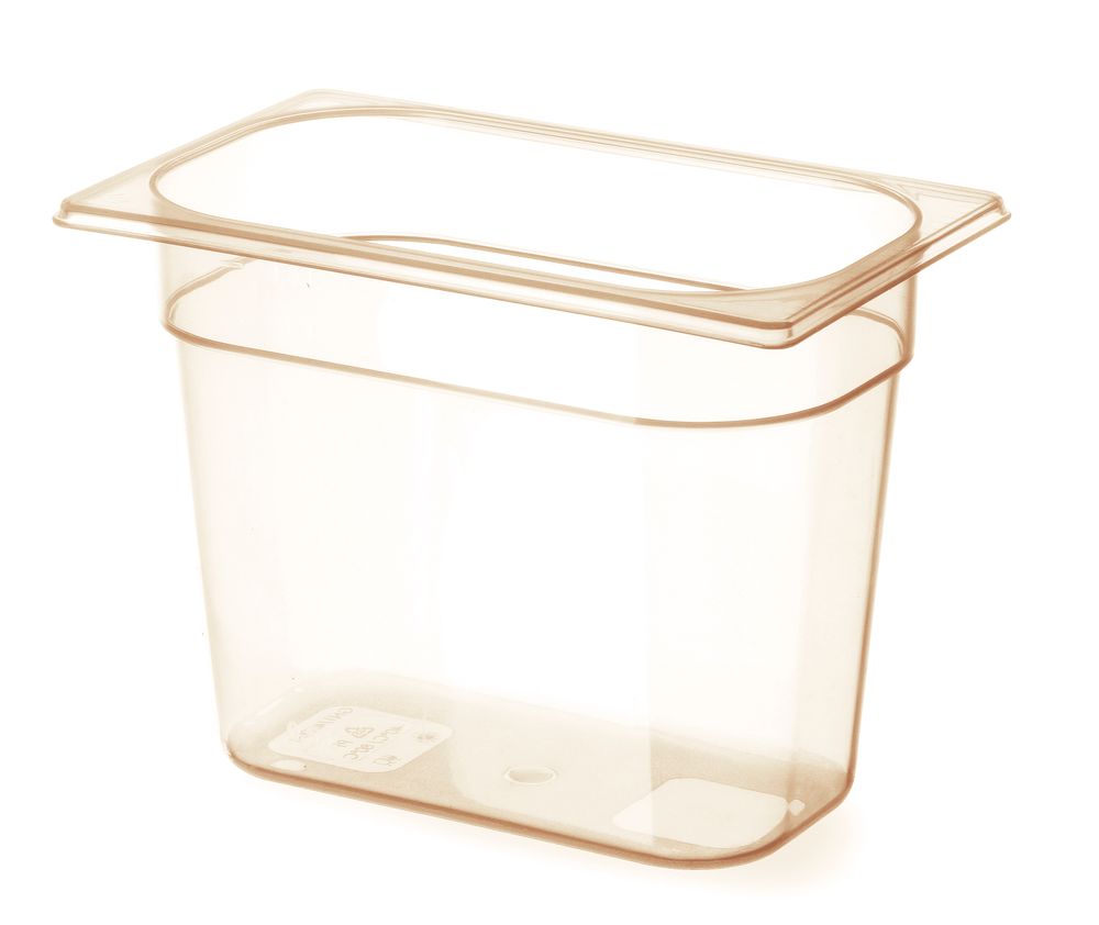 Contenitore GN 1/4 resistente alle alte temperature, HENDI, GN 1/4, 3,8L, Trasparente, 265x162x(H)150mm