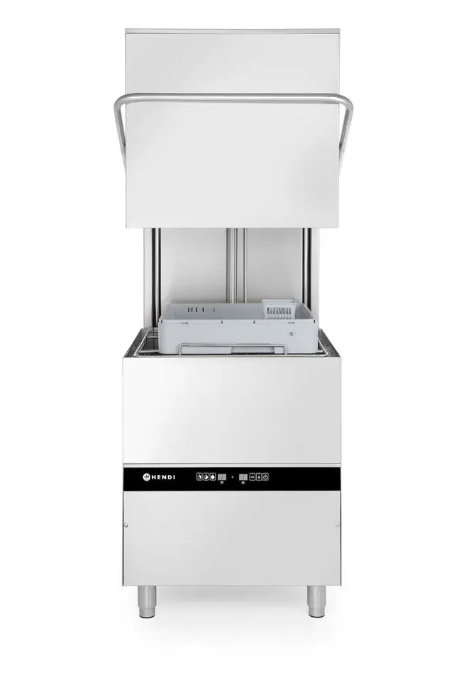 Lavastoviglie a capote HENDI professionale in acciaio inox AISI 304.
