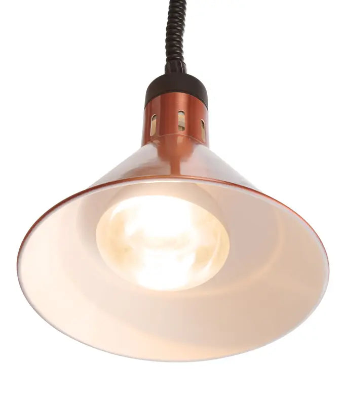 Lampada termica conica regolabile, HENDI, Rame, 230V/250W, ø275x(H)250mm