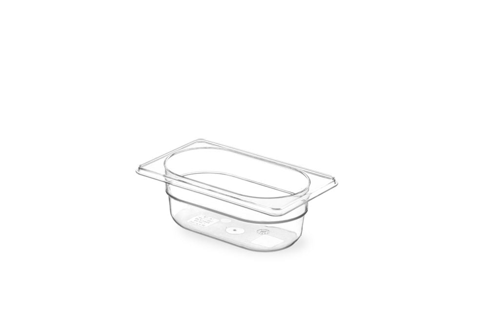 Contenitore Gastronorm 1/9, HENDI, GN 1/9, 0,6L, Trasparente, 176x108x(H)65mm