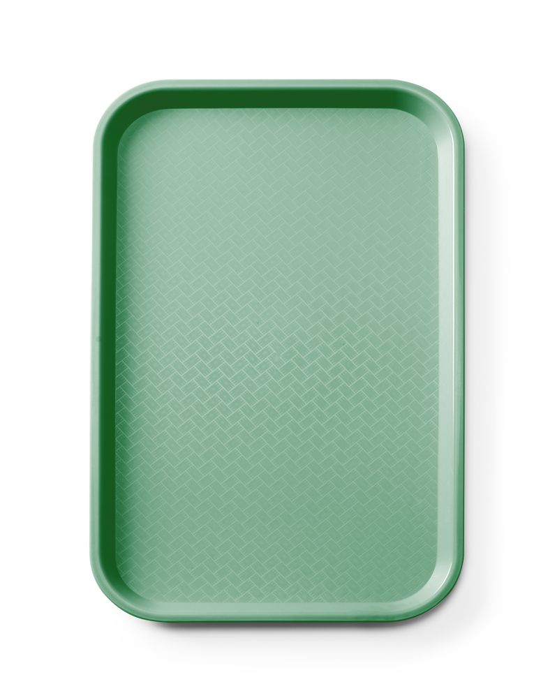 Vassoio fast food in polipropilene GN 1/1, AmerBox, GN 1/1, Verde, 530x325x(H)20mm