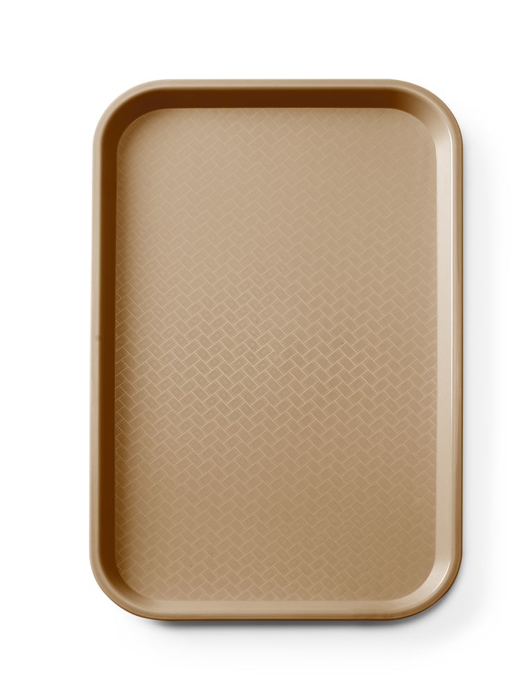 Vassoio fast food in polipropilene GN 1/1, AmerBox, GN 1/1, Marrone, 530x325x(H)20mm