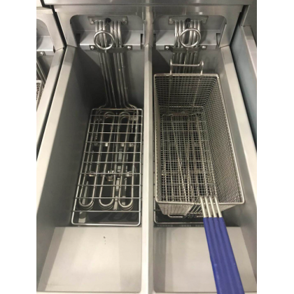 Friggitrice Professionale DF 10+10 - 2 Vasche Separate da 10 Lt