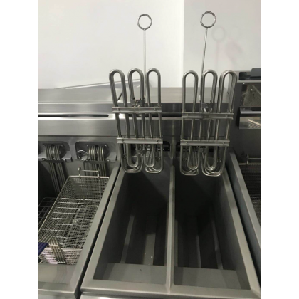 Friggitrice Professionale DF 10+10 - 2 Vasche Separate da 10 Lt