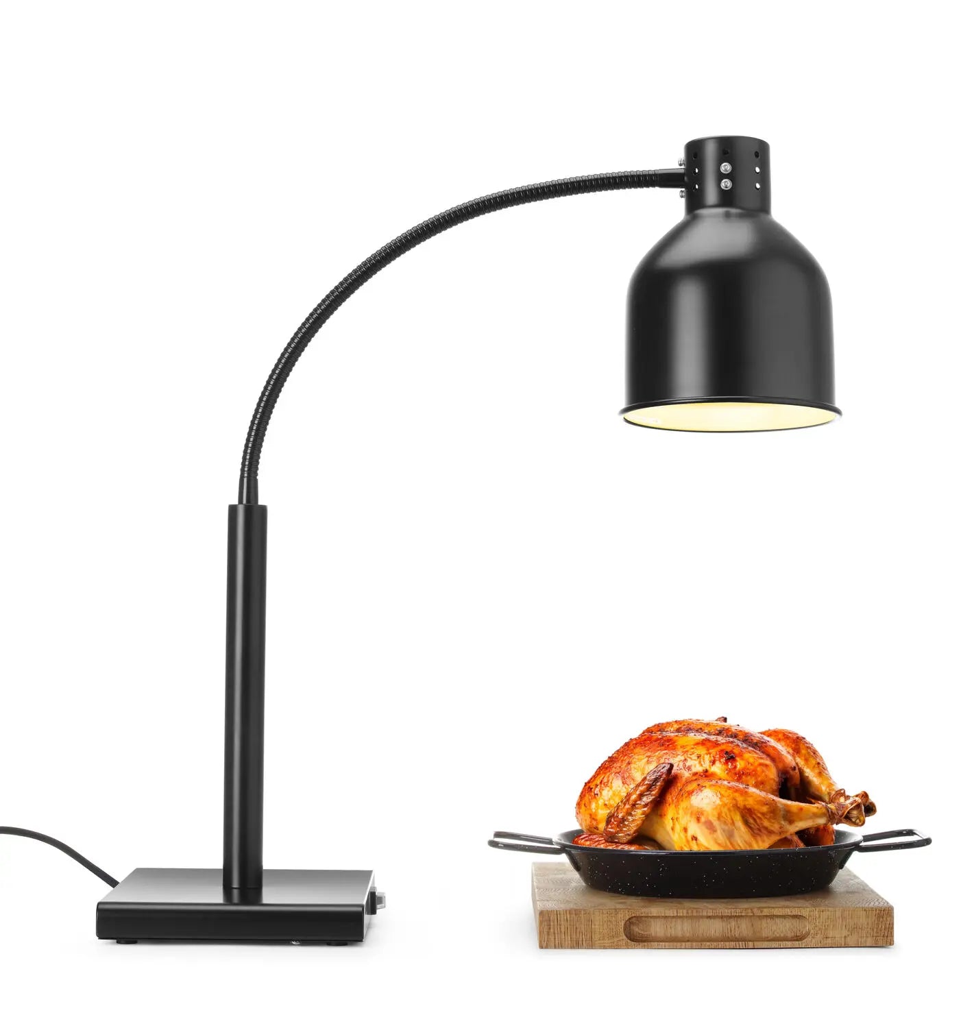 Lampada di Calore Flessibile HENDI – 250W – Braccio Regolabile – Lampadina Infrangibile – Ferro Antiruggine
