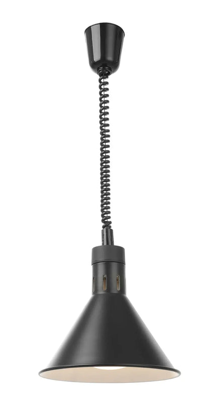 Lampada termica conica regolabile, HENDI, Nero, 230V/250W, ø275x(H)250mm