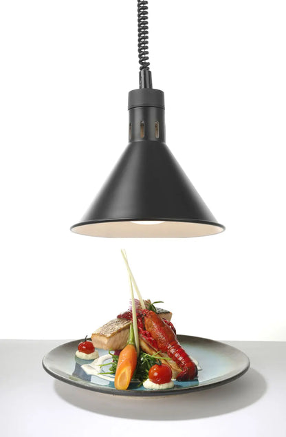 Lampada termica conica regolabile, HENDI, Nero, 230V/250W, ø275x(H)250mm
