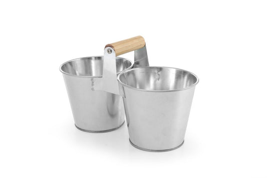 Secchio doppio con manico, HENDI, 250x125x(H)105mm