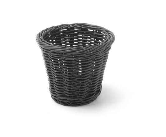 Cestino da snack, HENDI, Nero, ⌀130x(H)110mm