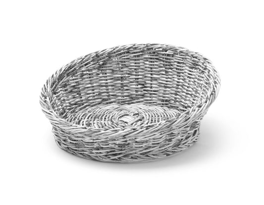 Cestino per panetteria con angoli arrotondati, HENDI, Grigio chiaro, ⌀310x(H)120mm