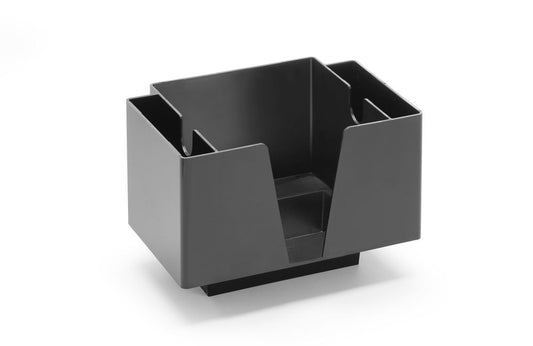Portatovaglioli - 3 scomparti, BarUp, Nero, 193x143x(H)136mm