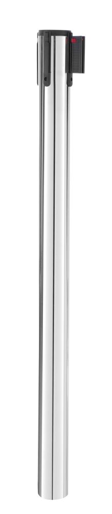 Barra di barriera con nastro argentato senza base, HENDI, ⌀64x(H)935mm