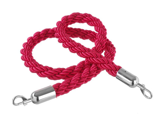 Cordone di delimitazione, HENDI, Rosso con gancio satinato, Rosso, (L)1500mm