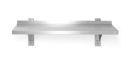 Ripiano a parete regolabile, singolo, con 2 staffe, HENDI, 800x300x(H)600mm