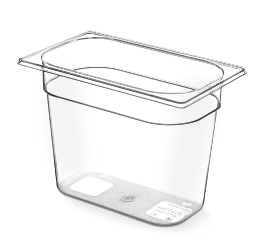 Contenitore Gastronorm 1/4, HENDI, GN 1/4, 2,8L, Trasparente, 265x162x(H)100mm