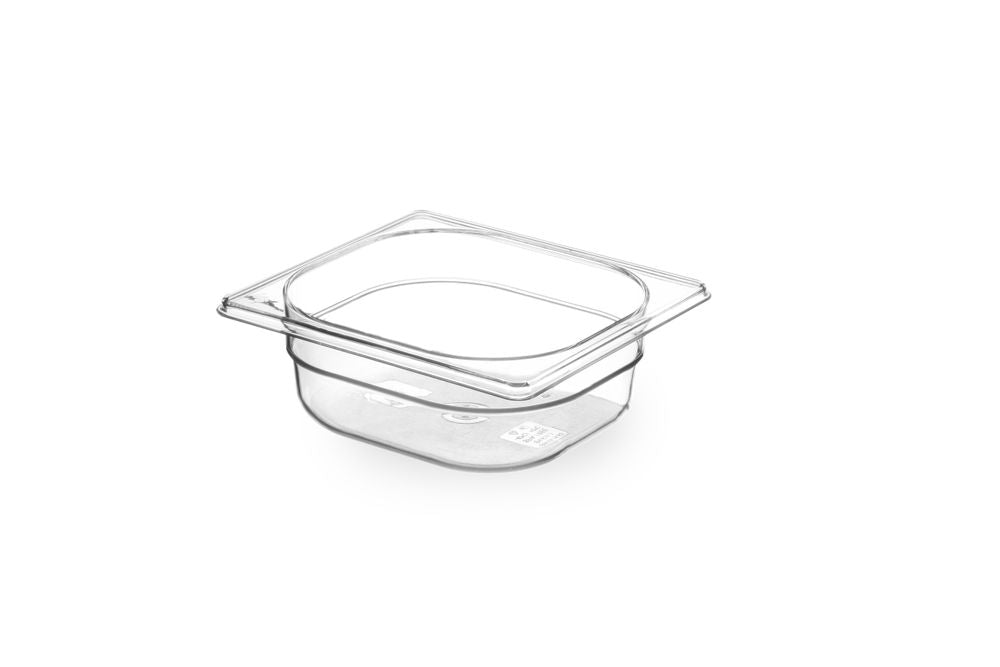 Contenitore Gastronorm 1/6, HENDI, GN 1/6, 1L, Trasparente, 176x162x(H)65mm