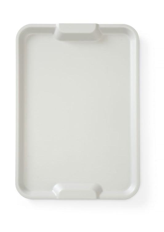Vassoio da servizio Euronorm con maniglie, HENDI, Grigio chiaro, 530x370x(H)28mm