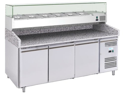 Banco Pizza Refrigerato G-PZ3600TN-FC - Soluzione Professionale in Acciaio Inox