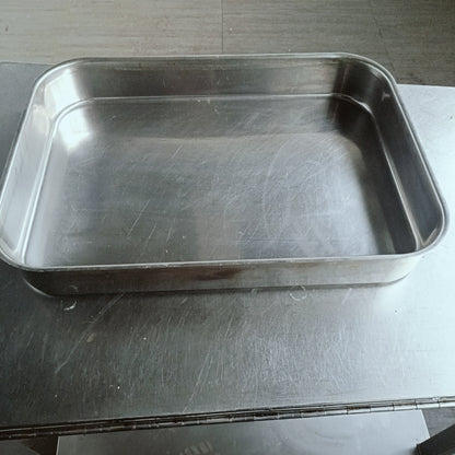 teglia in acciaio inox per ristorazione 63x45 cm